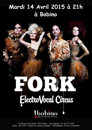 fork,bobino,spectacle,concert,rock,queen,vocal,electro,circus